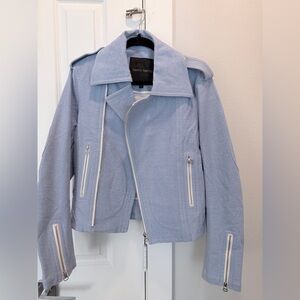 Taowang Light Blue Bomber Jacket